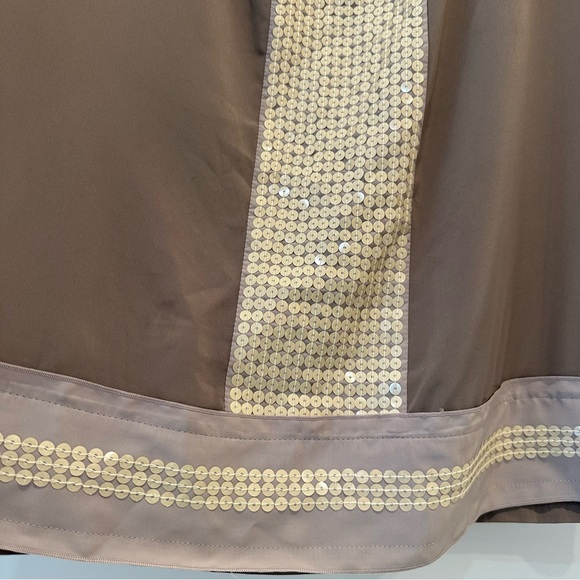 LOFT Ann Taylor Sparkling Sequin Trim Sleeveless Blouse Top Size M - Picture 3 of 6